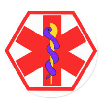 MEDICAL SIGN ID TAG STICKERS