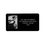 Medical Stethoscope, Black and White labels