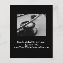 Medical Stethoscope Business, Black and White Flyers