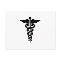 Medical Symbol Caduceus Post Cards