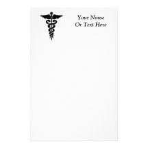 Medical Symbol Caduceus Stationery