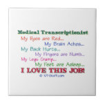 Medical Transcription I Love This Job Tile