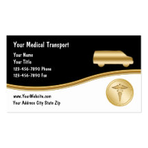 Medical Transport Business Cards