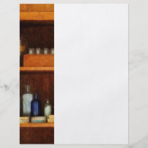 Medicine Cabinet with Asthma Medication Flyer Design
