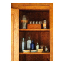 Medicine Cabinet with Asthma Medication Custom Invite