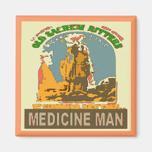 Medicine Man Tonic Fridge Magnets