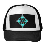 Medicine Wheel-Black Trucker Hats