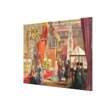 Medieval Court, designed by Pugin, plate 40 from ' Stretched Canvas Prints