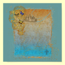 Medieval Fairy Tale Castle Poster Print posters