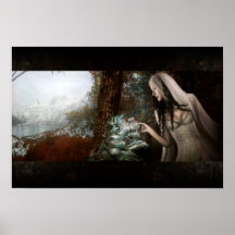 Medieval Forest Woman Print