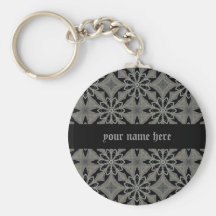 Medieval gothic flower keychains
