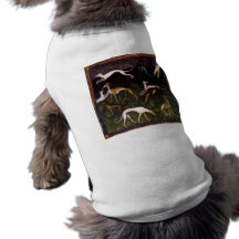 Medieval Greyhounds Fine Art Doggie T-shirt