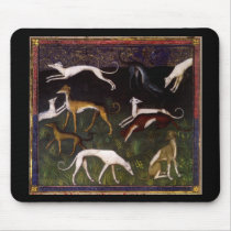 'Medieval Greyhounds' Mousepad