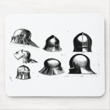 medieval helmets mouse pads