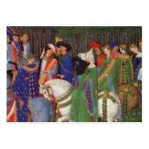 Medieval hunting party business cards