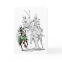 Medieval Knight on Horse Jousting