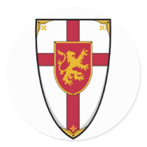 Medieval Knights Shield Sticker