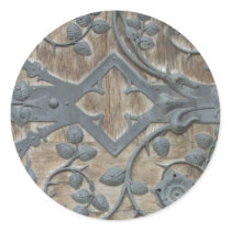 Medieval Lock Round Sticker