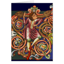 Medieval Manuscript Elegant Dancing Nobleman