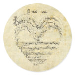 Medieval Manuscript Heart stickers