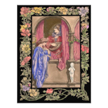 Medieval Musician Scene Photographic Print