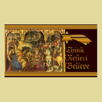 Medieval Nativity business cards