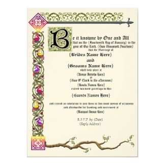 Medieval Invites, 4,000 Medieval Invitation Templates