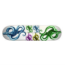 MEDIEVAL SERPENT PRINT SKATE DECKS