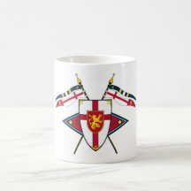 Medieval Shield and Flags Coffee Mug
