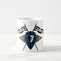 Medieval Shield and Flags Coffee Mug