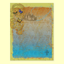 Medieval Storybook Fairy Tale Postcard Invitation postcards