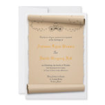 Medieval Wedding Invitations Pumpkin Carriage