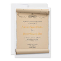Medieval Wedding Invitations Pumpkin Carriage