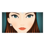 Medieval Woman Custom Photo Card