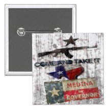 Medina For Governor Button