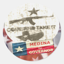 Medina For Governor Stickers