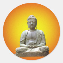 Meditating Buddha sticker