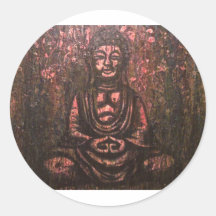 Meditation Round Sticker