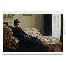 Meditation, Sitting on a Sofa (1870-1871) Greeting Cards