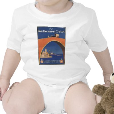 Mediterranean Cruises Tshirt by vintage_poster