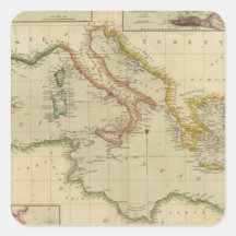 Mediterranean Sea 6 Square Sticker