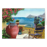 Mediterranean view Card