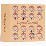 Medley of Monkeys Avery Binder