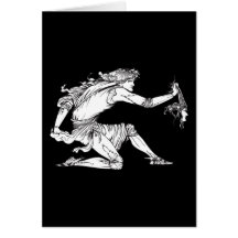 Medusa Aubrey Beardsley Card