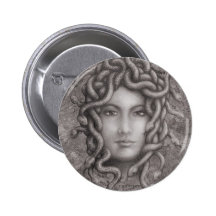 Medusa Pinback Buttons