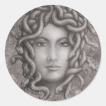 Medusa Round Stickers