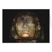 Medusa Sculpture Greeting Card