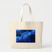Méduses au néon bleues sac fourre-tout