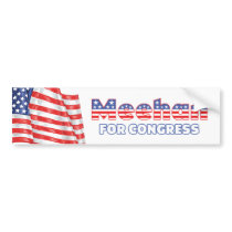 Meehan for Congress Patriotic American Flag Bumper Sticker
