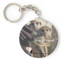 Meerkat Hug a Friend - Keychain